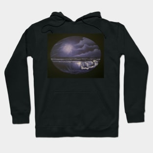 Violet Seascape Oval Hoodie